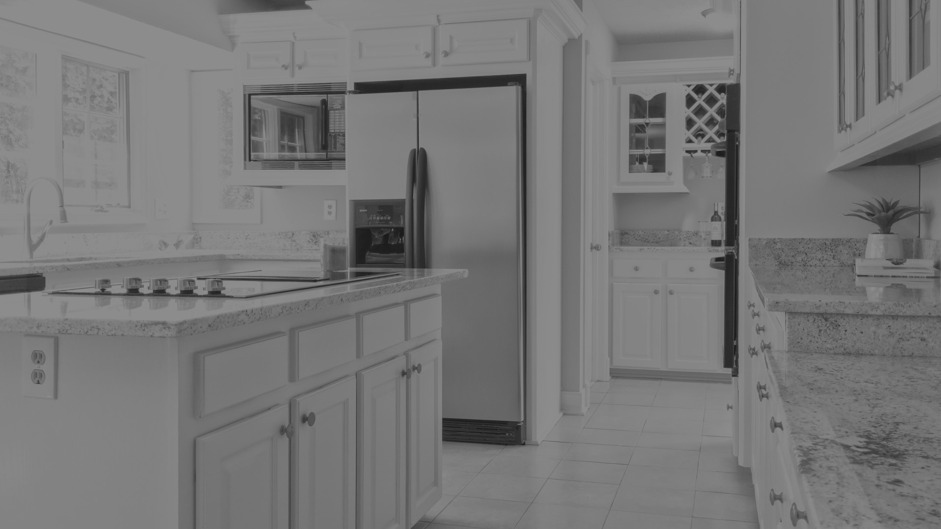 white and silver appliance kitchen remodeling spokane wa